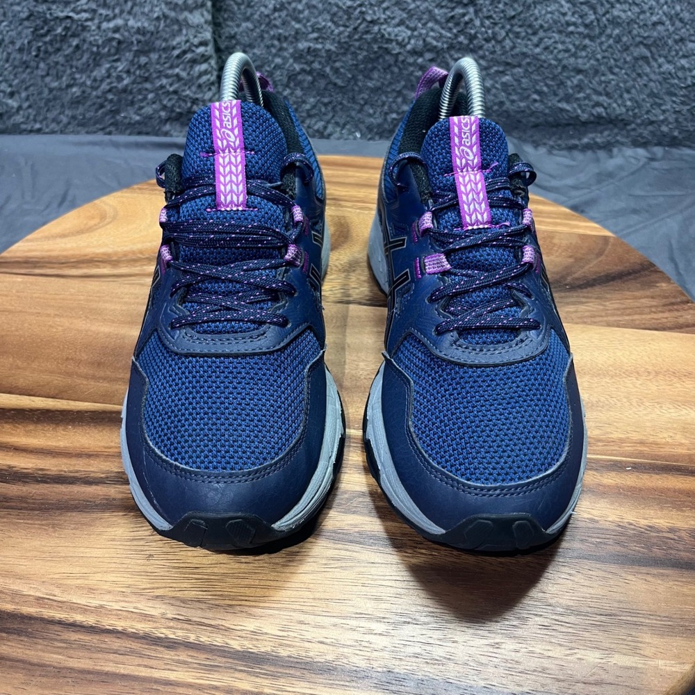 ASICS Gel Venture 8 Women's Navy Purple Trail‎ Running Shoes Sneakers Size 8 - Picture 8 of 12